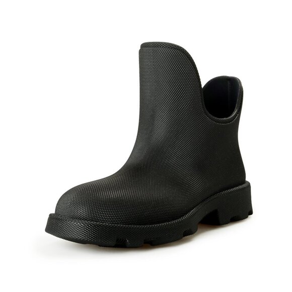 Burberry Men's "Marsh Low" Black Rubber Rain Boots Shoes US 10 EUR 43 - Picture 1 of 8